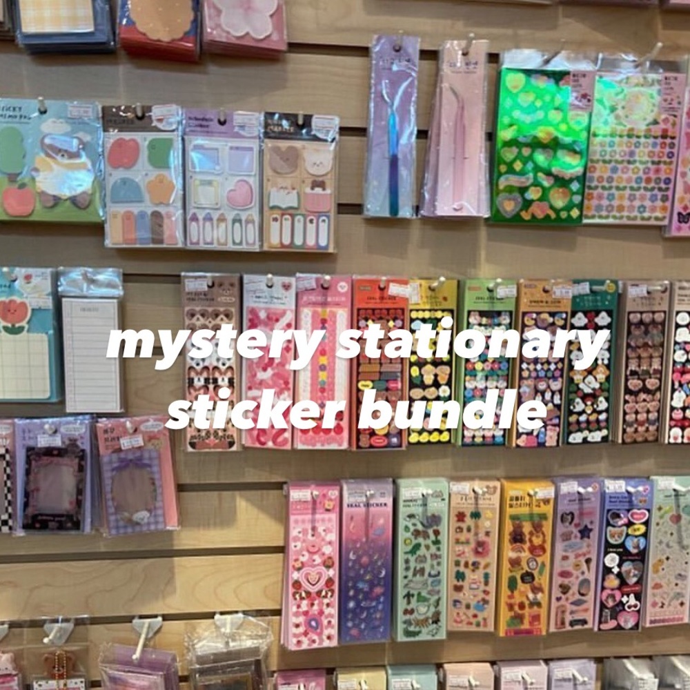 Mystery sticker bundle korean stationery deco polco disney sanrio cute (…